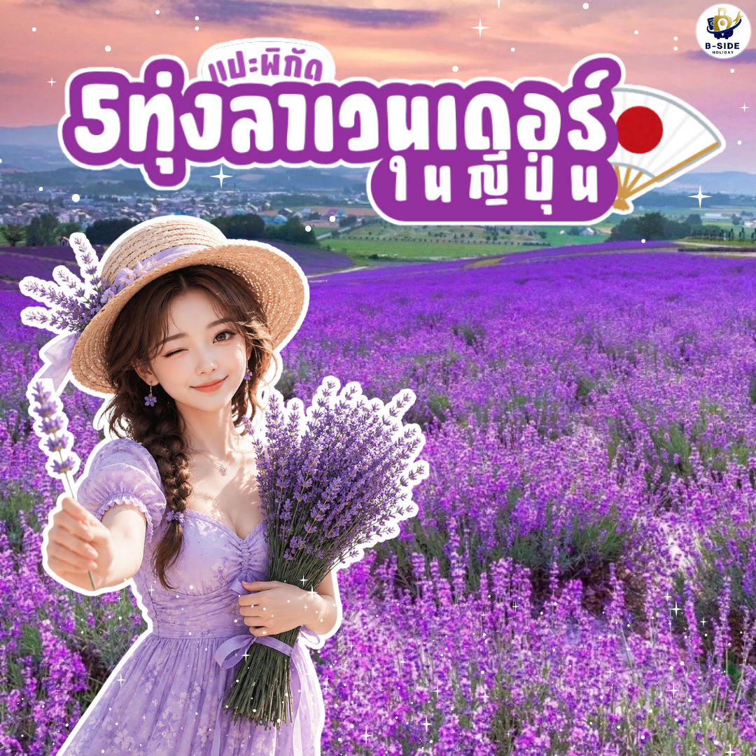 5 พิกัดทุ่งลาเวนเดอร์ในญี่ปุ่น ที่สายถ่ายรูปห้ามพลาด